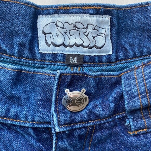 Digits 238 Jeans Baggy Limited Edition Robo Detail Streetwear Skater Size M - Picture 2 of 14